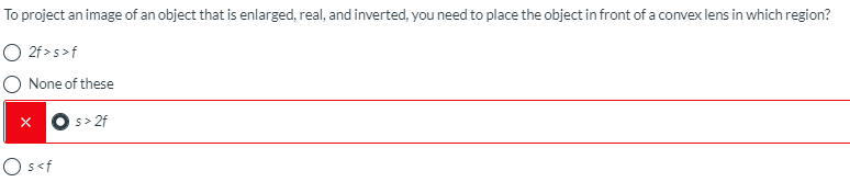 Solved To project an image of an object that is enlarged, | Chegg.com
