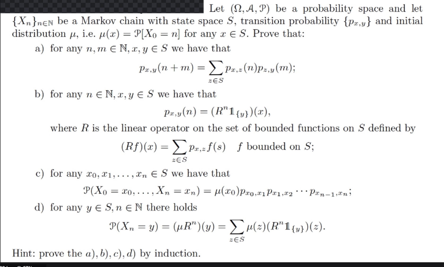 Solved Let (Ω,A,P) be a probability space and let {Xn}n∈N be | Chegg.com