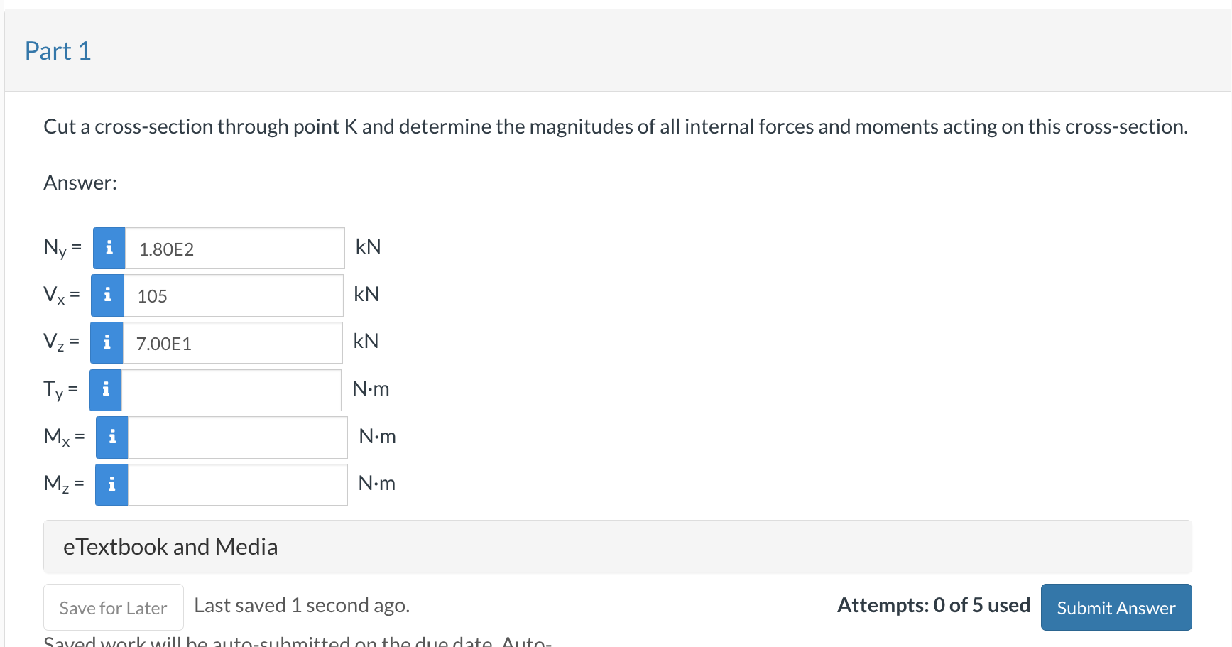 Solved Cut a cross-section through point K and determine the | Chegg.com