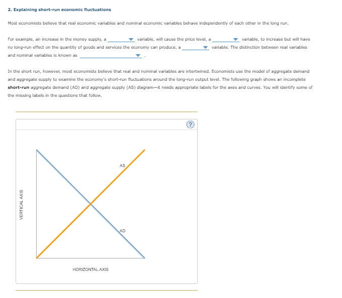 Solved 2. Explaining shortrun economic fluctuations Most