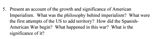 5. Present an account of the growth and significance | Chegg.com