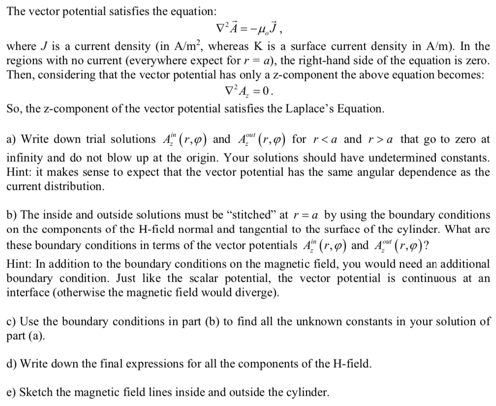 Consider Surface Current Density On The Surface Of Chegg Com