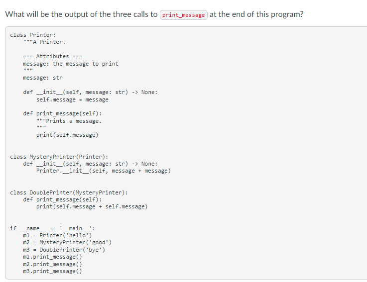 Solved class Printer: