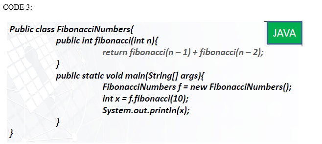 Solved You are given three (3) different codes as below. | Chegg.com