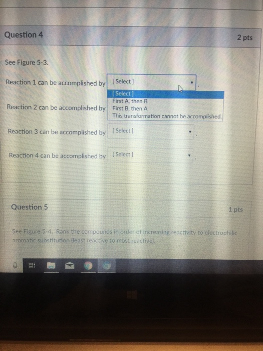 Solved Question 4 2 pts See Figure 5-3. Reaction 1 can be | Chegg.com