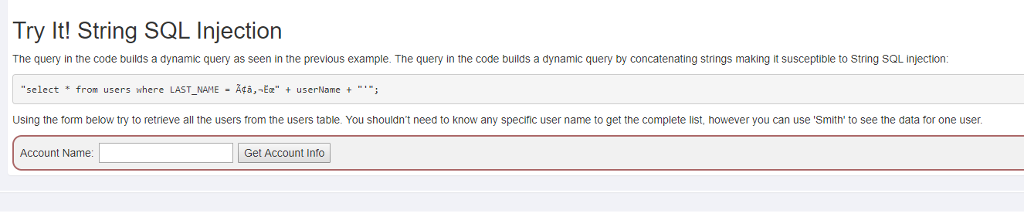 solved-try-it-string-sql-injection-the-query-in-the-code-chegg