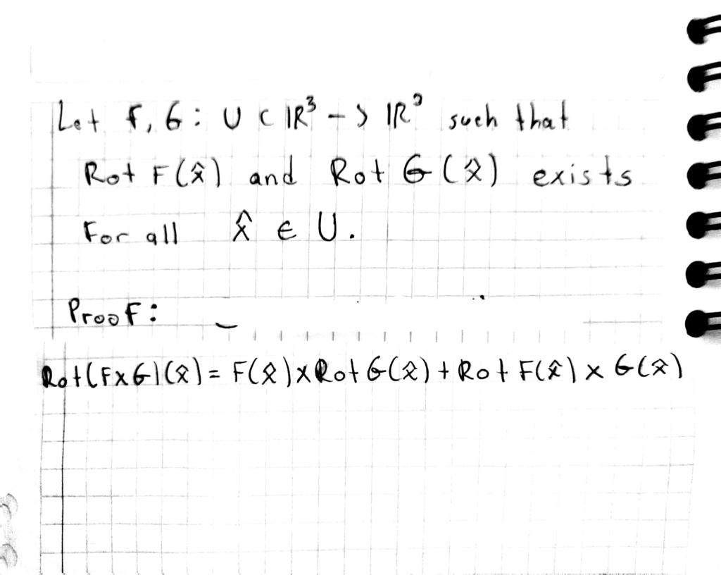 Let f,6:U(R3−)R3 such that Rot F(x^) and RotG(x^) | Chegg.com