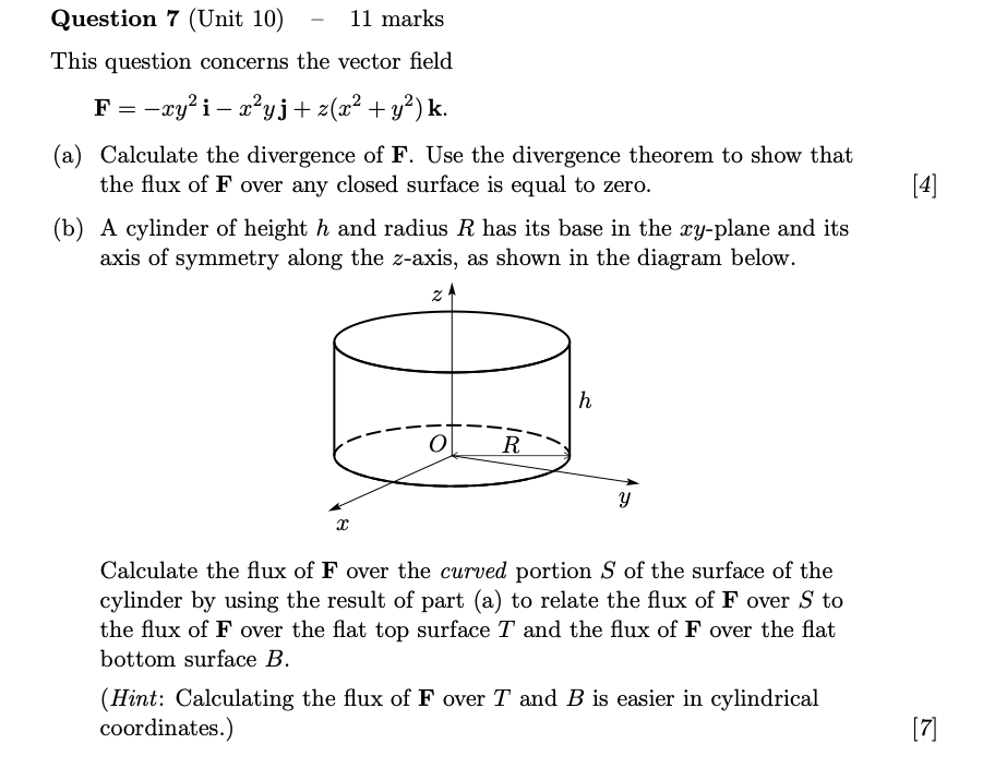 Solved Question 7 Unit 10 11 Marks This Question Conc Chegg Com