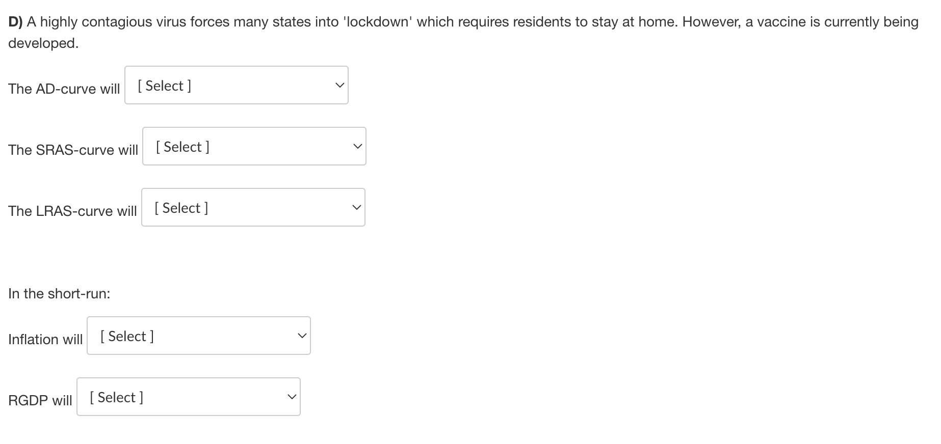 Solved Please choose from the following options for each | Chegg.com