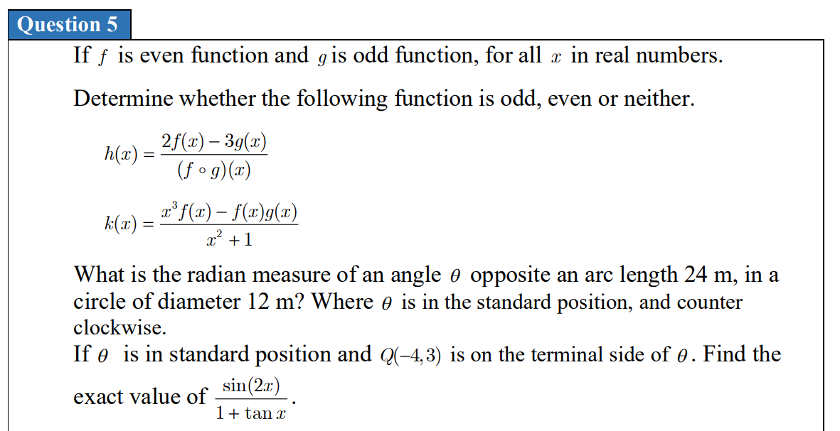 Is Circle A Odd Function Or Even Function Top Sellers | www ...