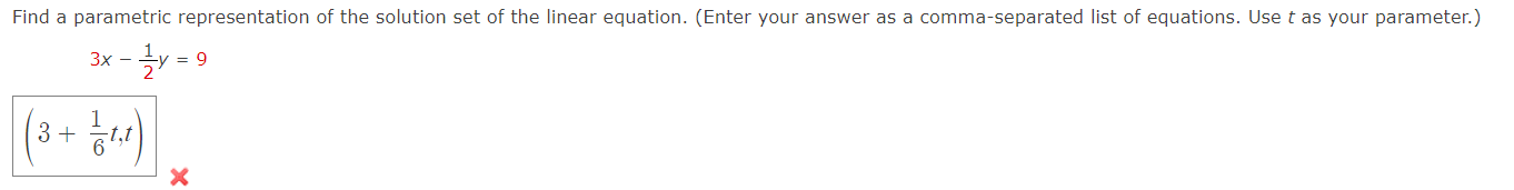 Solved Show me the steps to solve this: Find a parametric | Chegg.com