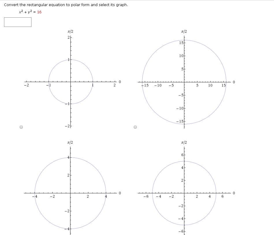 Solved Convert The Rectangular Equation To Polar Form And Chegg Com