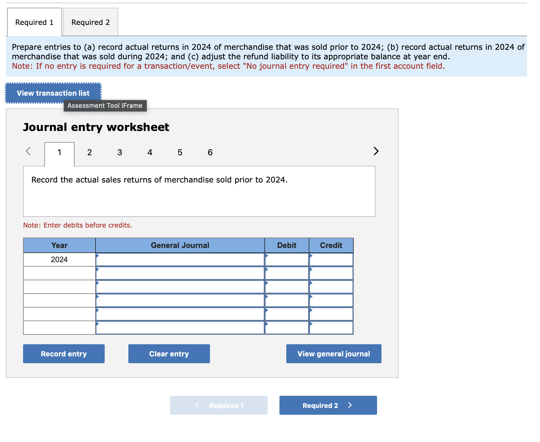 Solved Prepare Entries To A Record Actual Returns In 2024 Chegg Com   PhppLzOSH