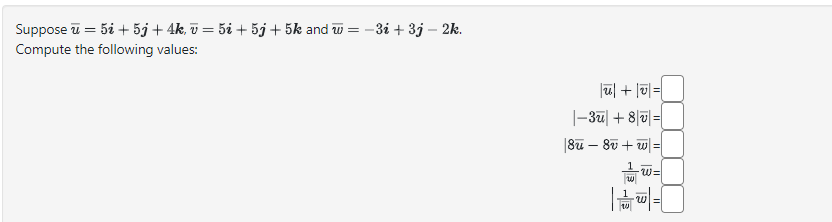 Suppose \( \bar{u}=5 \boldsymbol{i}+5 \boldsymbol{j}+4 \boldsymbol{k}, \bar{v}=5 \boldsymbol{i}+5 \boldsymbol{j}+5 \boldsymbo