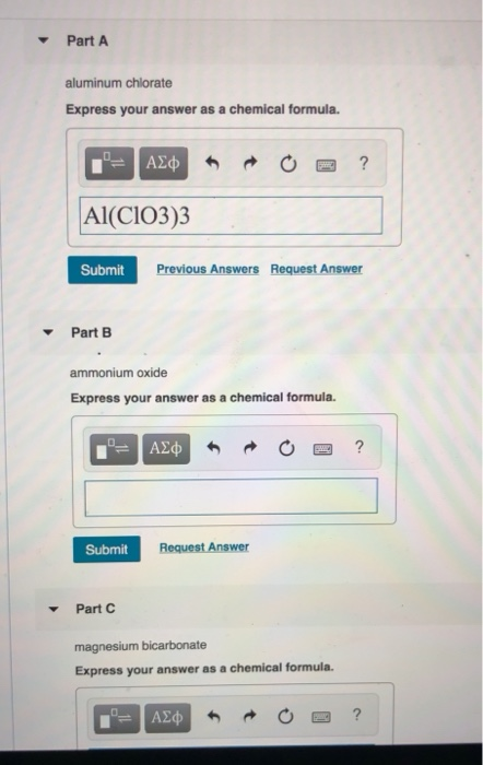Solved Part A The cation NH4 with each of the following | Chegg.com