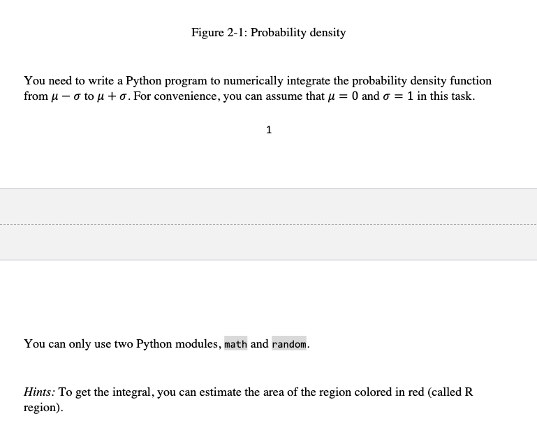 Solved Task 1: The probability density function of the | Chegg.com