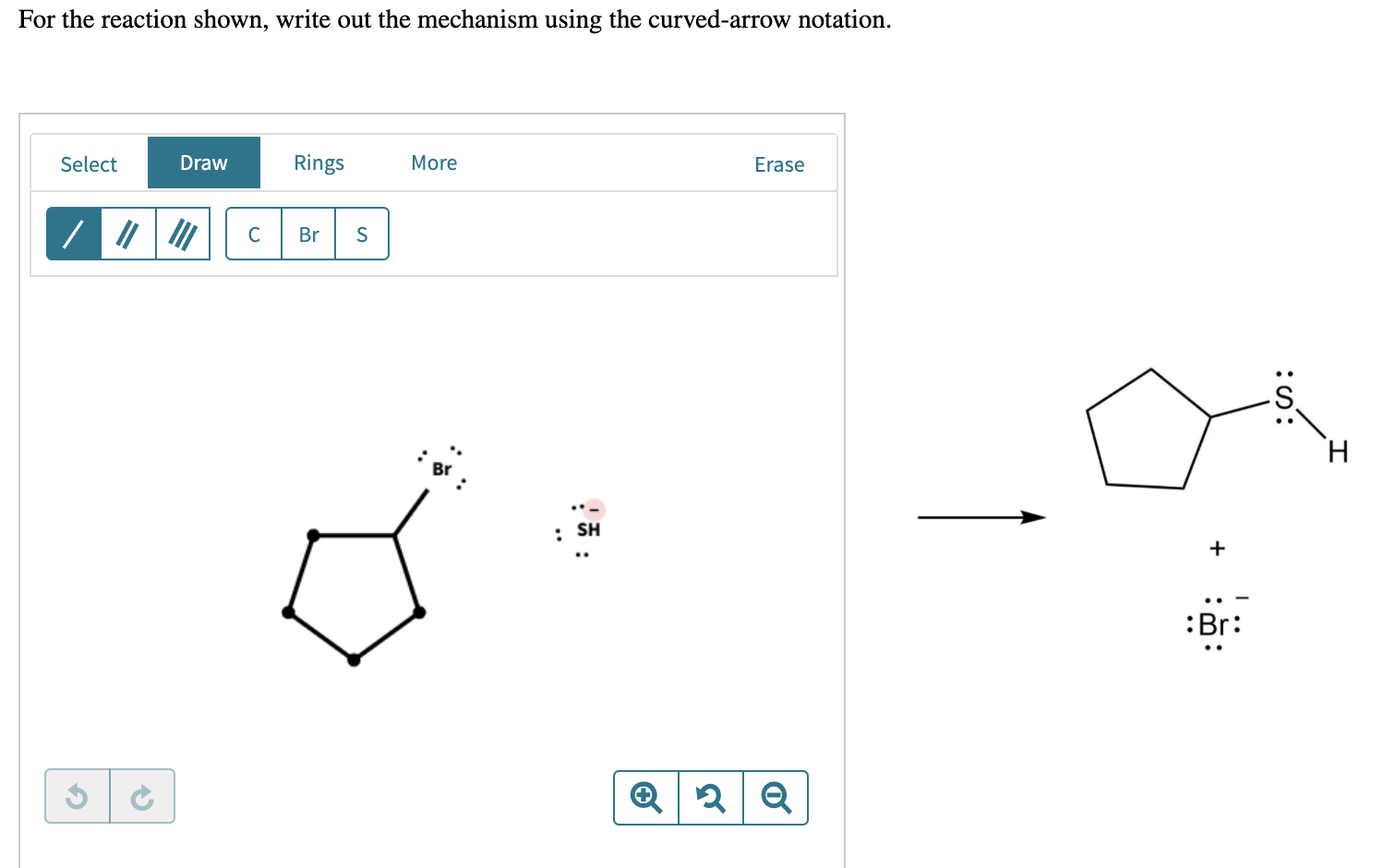 Solved For the reaction shown, write out the mechanism using | Chegg.com