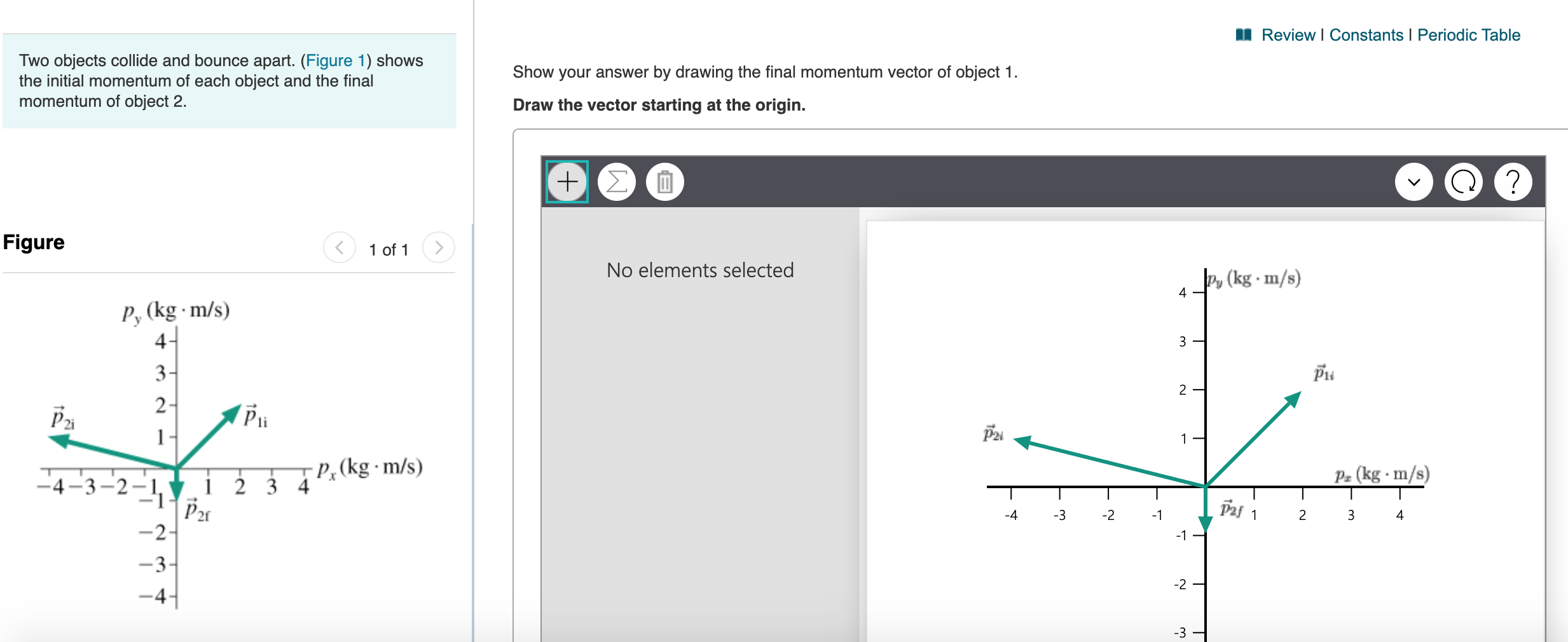 Solved Two Objects Collide And Bounce Apart. (Figure 1) | Chegg.com