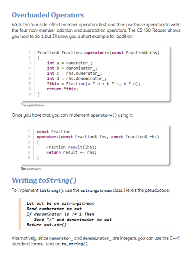 Solved A Fraction Class F ractions are similar to | Chegg.com