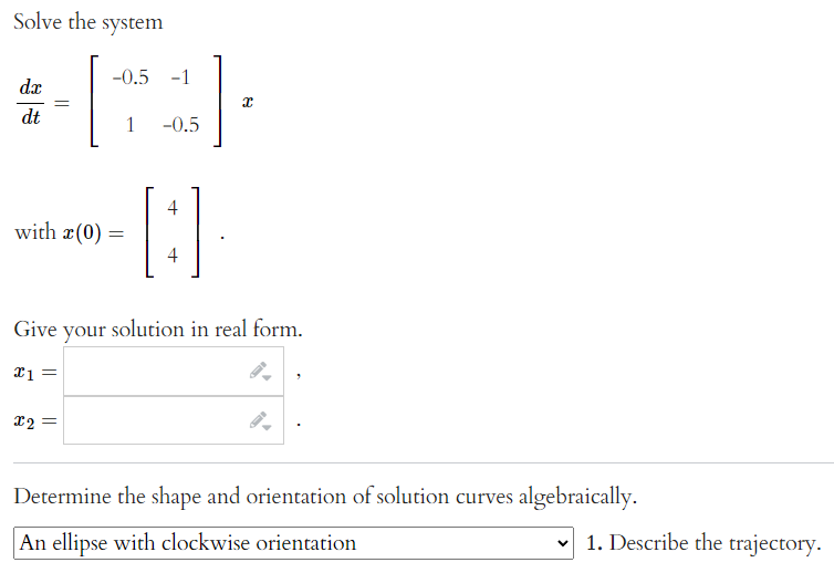 Solved Solve The System | Chegg.com