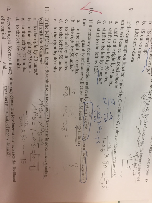 Solved If The Consumption Function Is Given By C = 200 + | Chegg.com