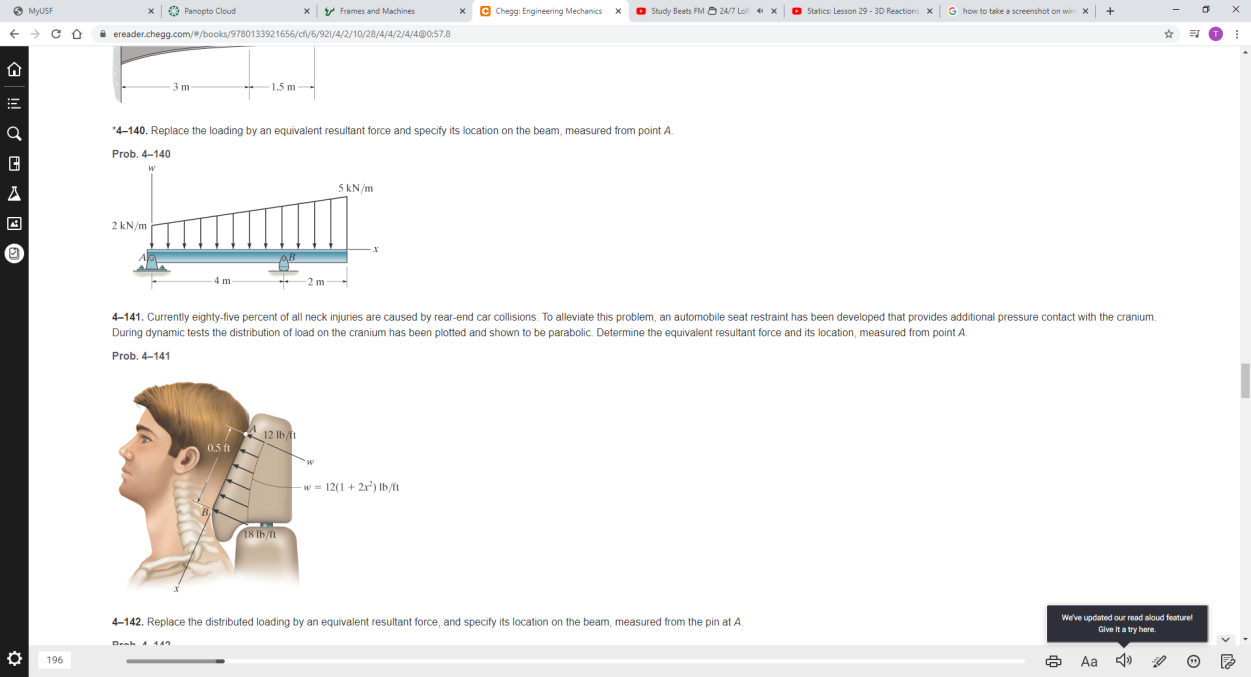 Solved X C Chegg: Engineering Mechanics X Study Beats FM | Chegg.com