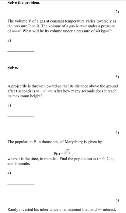 Solved Mat 171 PreCalculus Algebra Name Show all work either | Chegg.com
