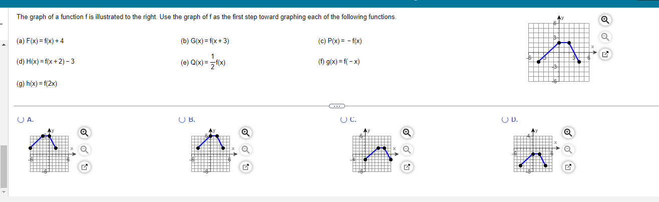 Solved no these are the options to select for graph a its | Chegg.com