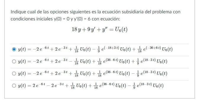 Solved Indique Cual De Las Opciones Siguientes Es La | Chegg.com