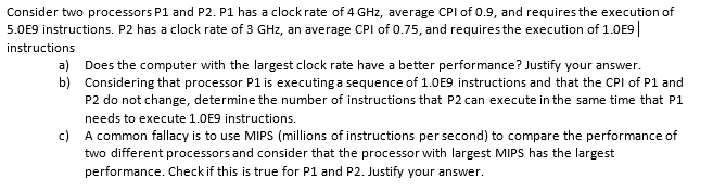 Solved Consider two processors P1 and P2. P1 has a clock | Chegg.com