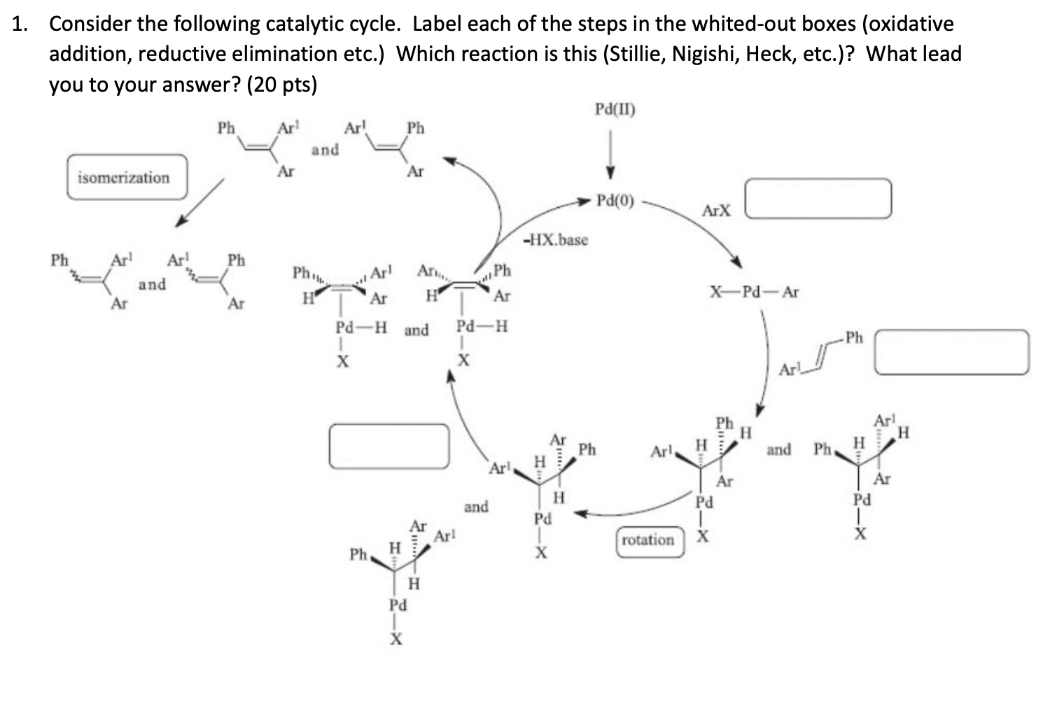 Solved Consider The Following Catalytic Cycle. Label Each Of | Chegg.com