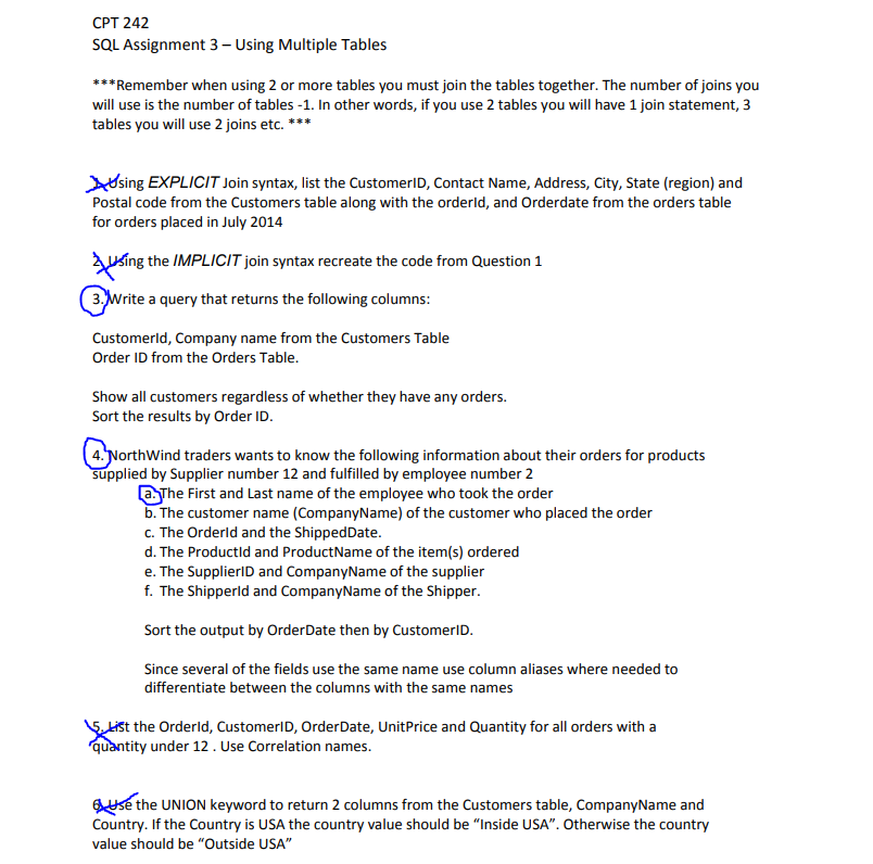 Solved Use northwind database to answer the following | Chegg.com