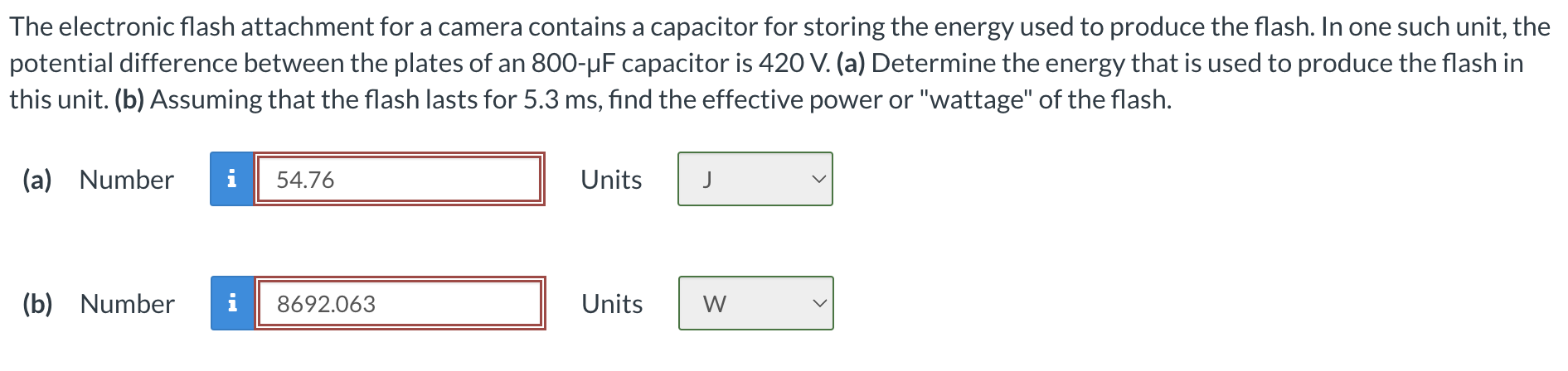 Solved The electronic flash attachment for a camera contains | Chegg.com