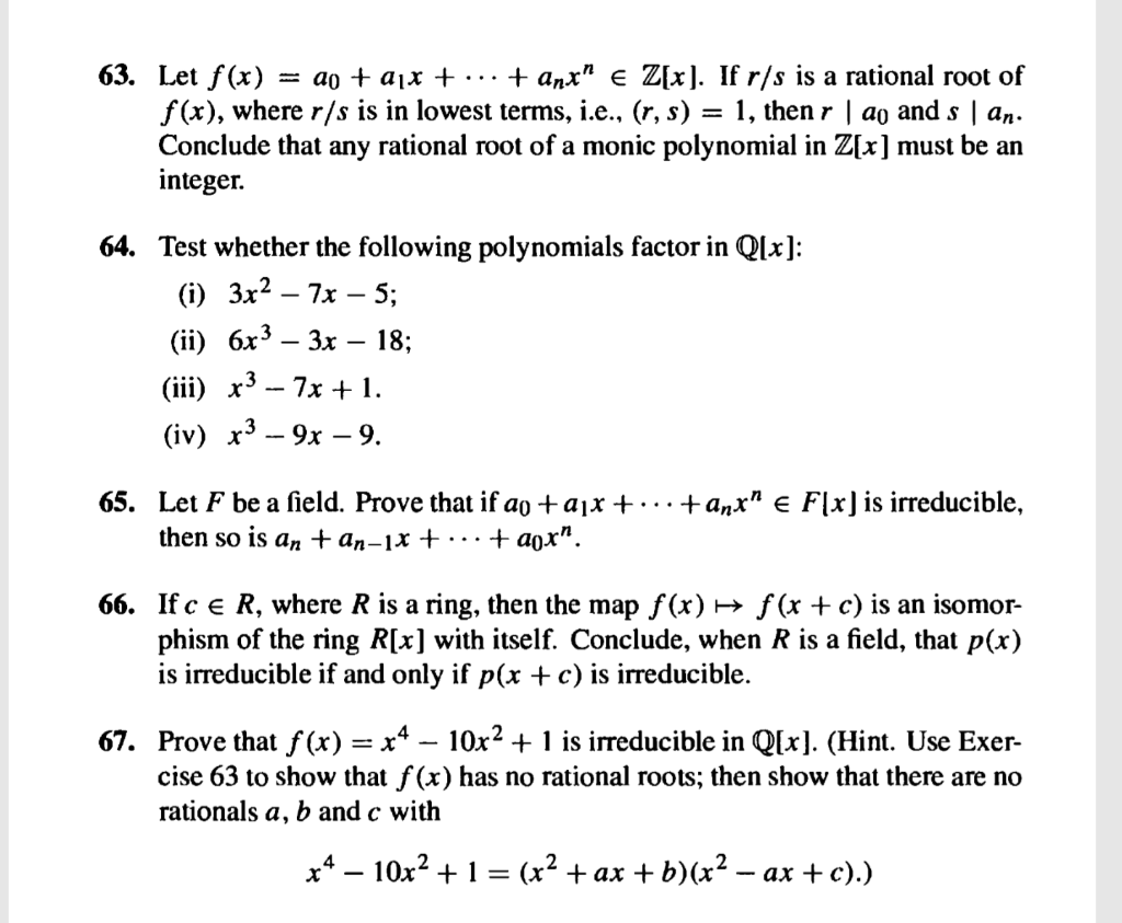 Solved 63 Let F X Ao Aux Anxa E Z X If R S Chegg Com