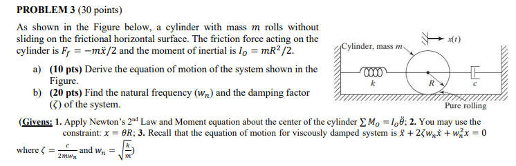 Solved PROBLEM 3 (30 points) As shown in the Figure below, a | Chegg.com