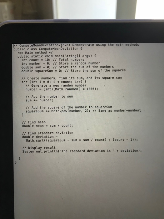 Solved Given this code, how do I add the two methods that it | Chegg.com