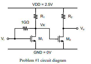 Solved In the following CS-CS two-transistor compound gain | Chegg.com