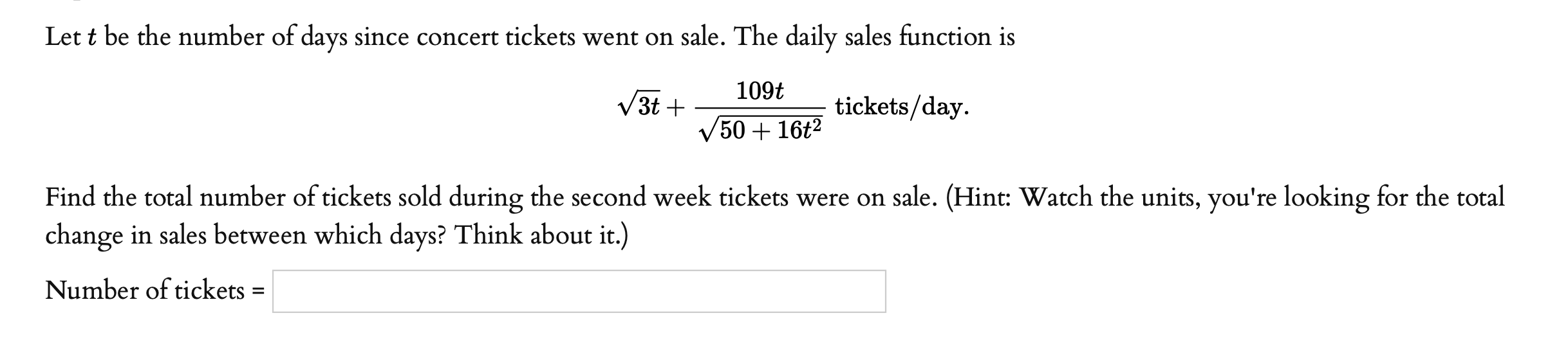 solved-let-t-be-the-number-of-days-since-concert-tickets-chegg