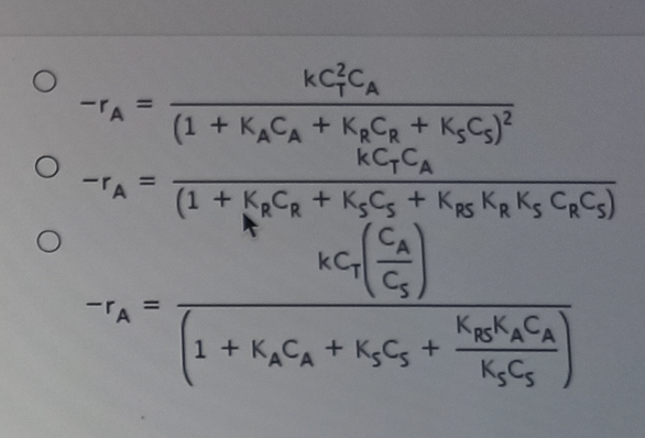 Solved The Overall Reaction A R S Is Carried Out By The Chegg