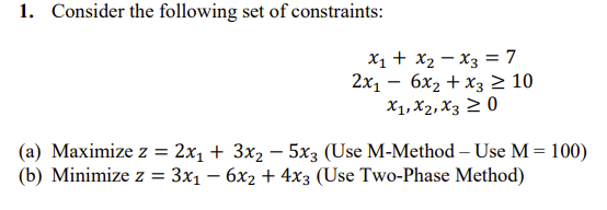 Solved Consider the following set of | Chegg.com