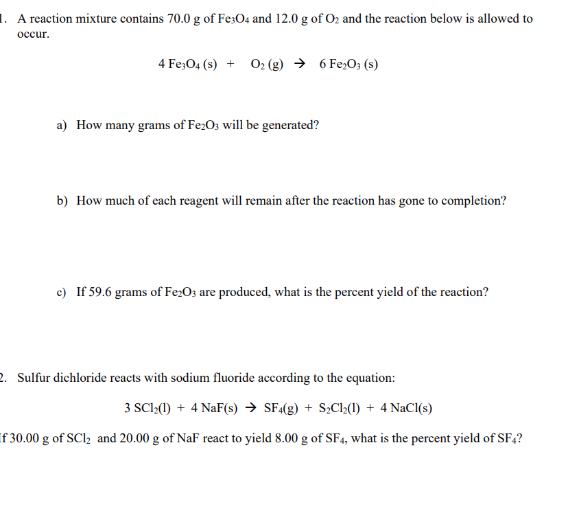 Solved 3. TiO2 (s) + C(s) + Cl2 (g) → TiCl4(s) + CO2 (g) + | Chegg.com