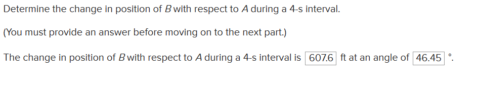 Determine The Change In Position Of B With Respect To | Chegg.com