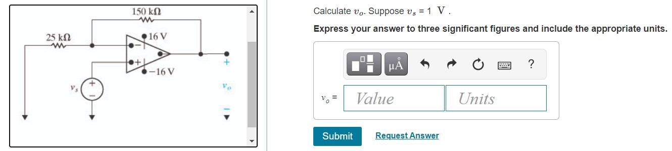 Solved The op amp in the circuit in the figure is ideal. | Chegg.com