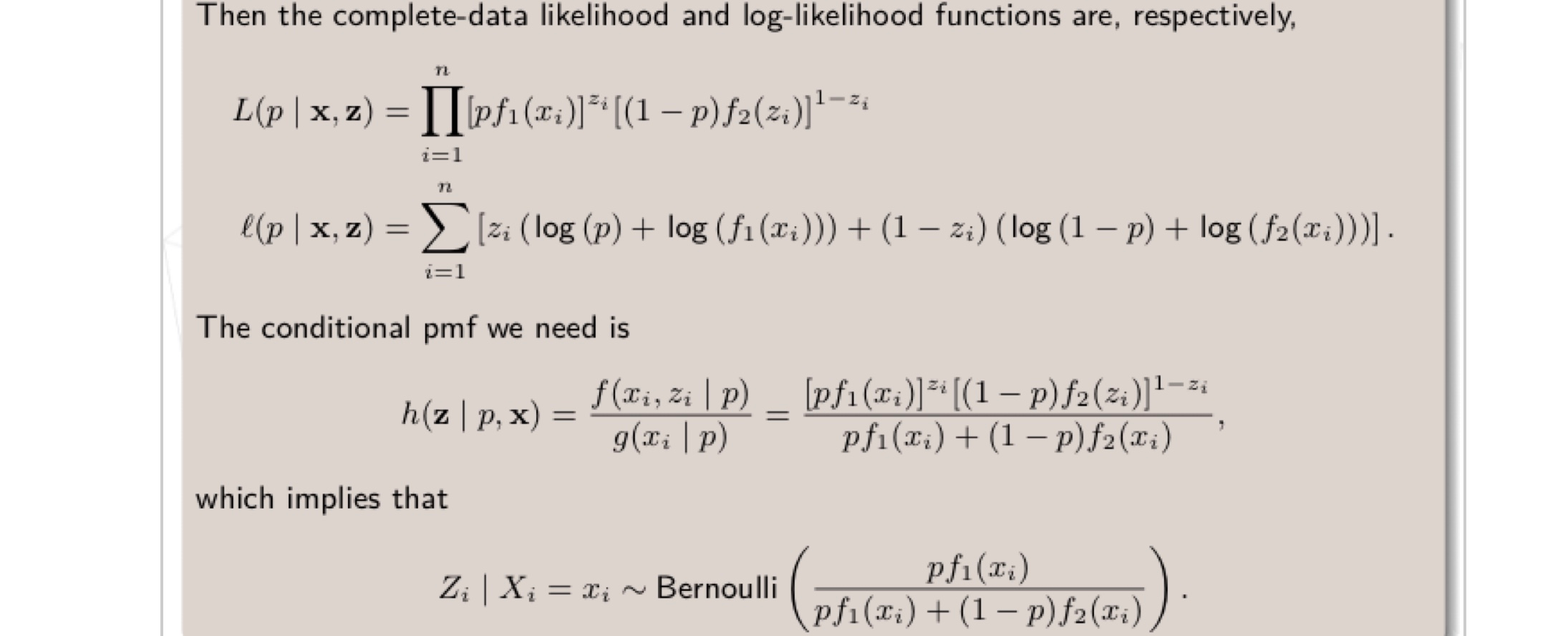 Then The Complete Data Likelihood And Log Likeliho Chegg Com