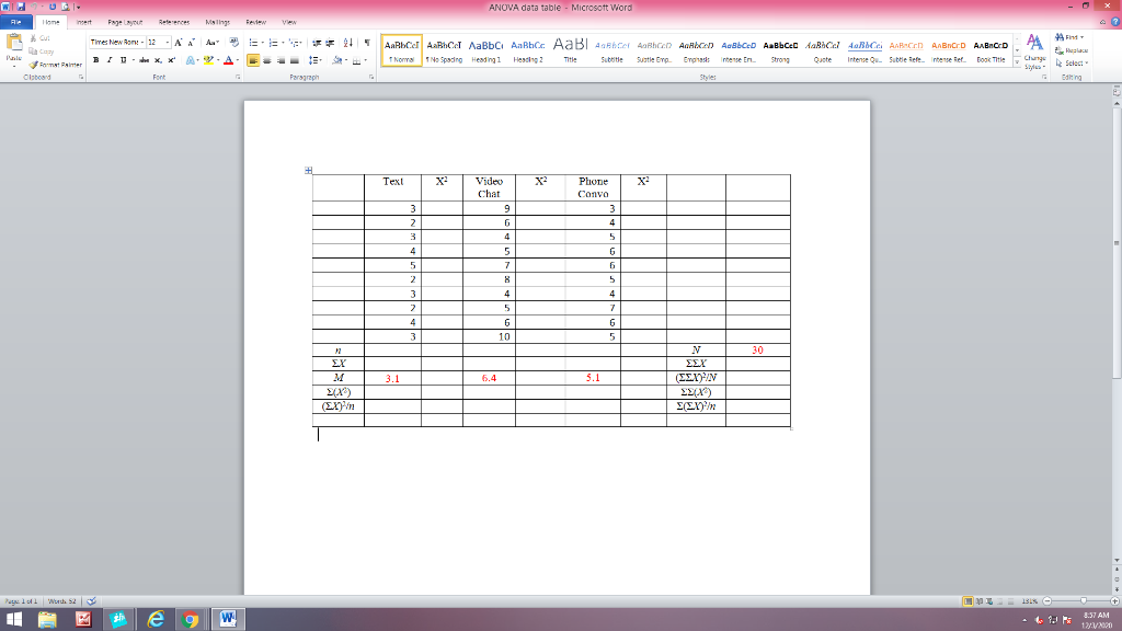Solved 5.Show me your work! complete the table (above) and | Chegg.com