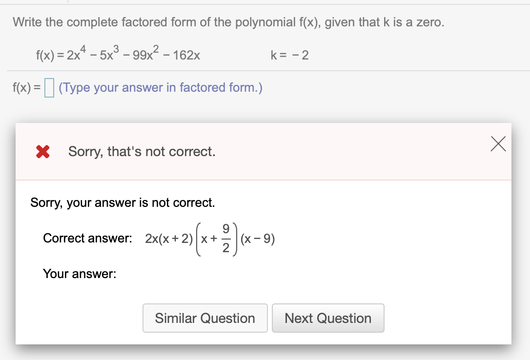 solved-write-the-complete-factored-form-of-the-polynomial-chegg