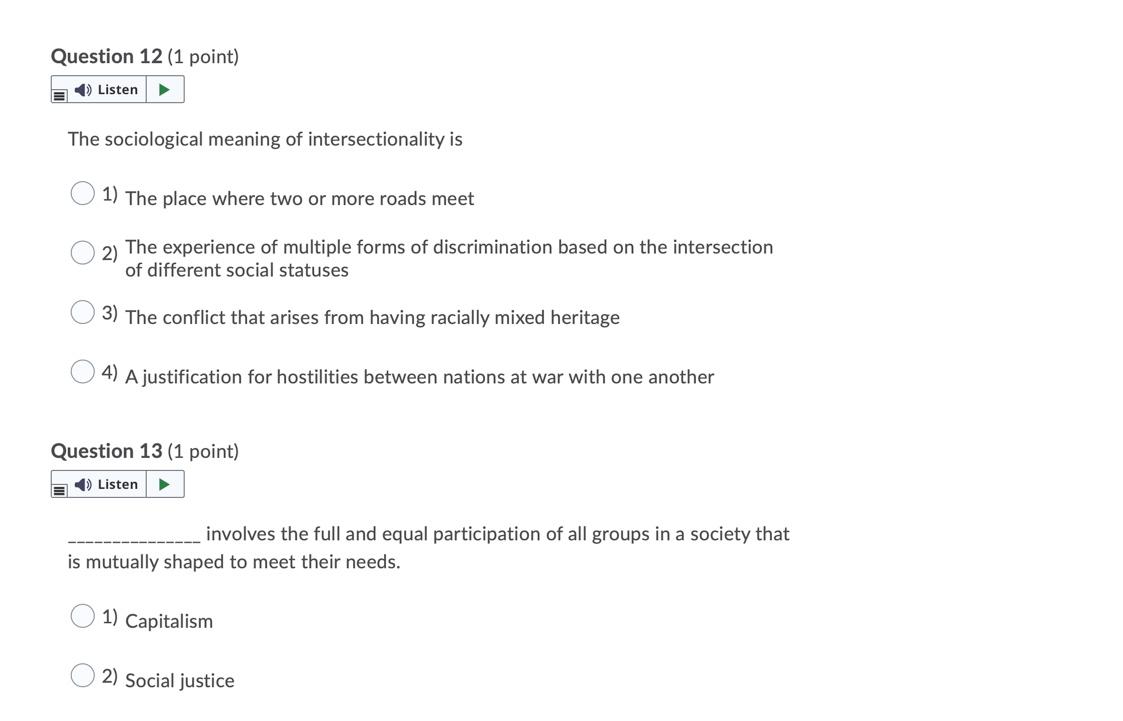 Solved Question 19 (1 Point) E ) Listen > Identity Is ... 1) | Chegg.com