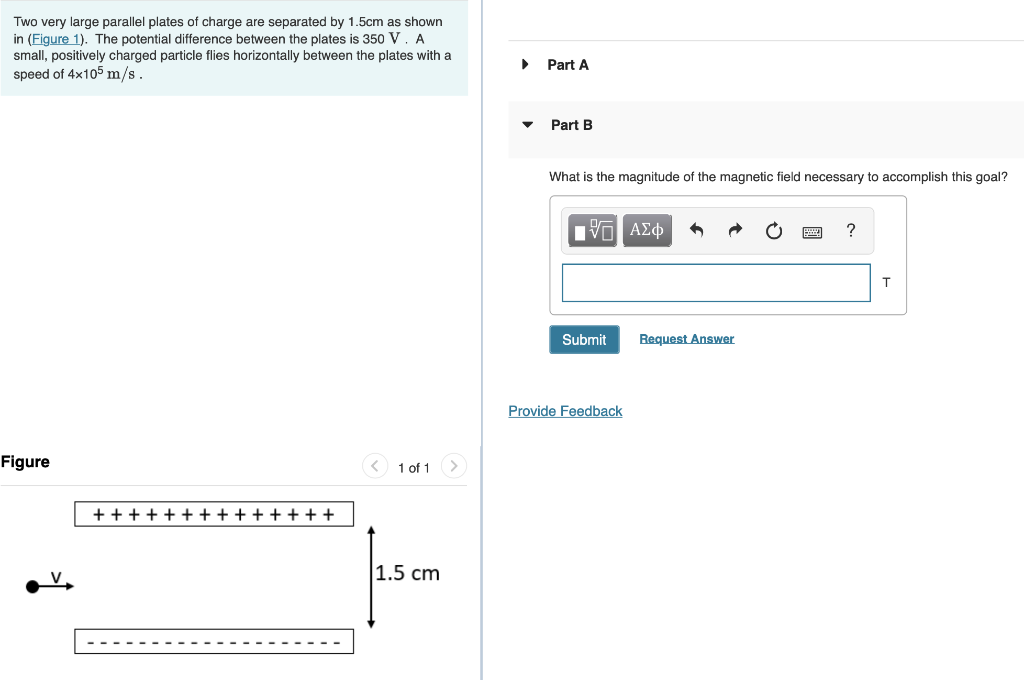 Solved Two very large parallel plates of charge are | Chegg.com
