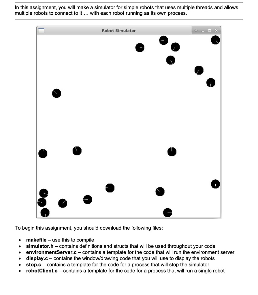 Solved In this assignment, you will make a simulator for | Chegg.com