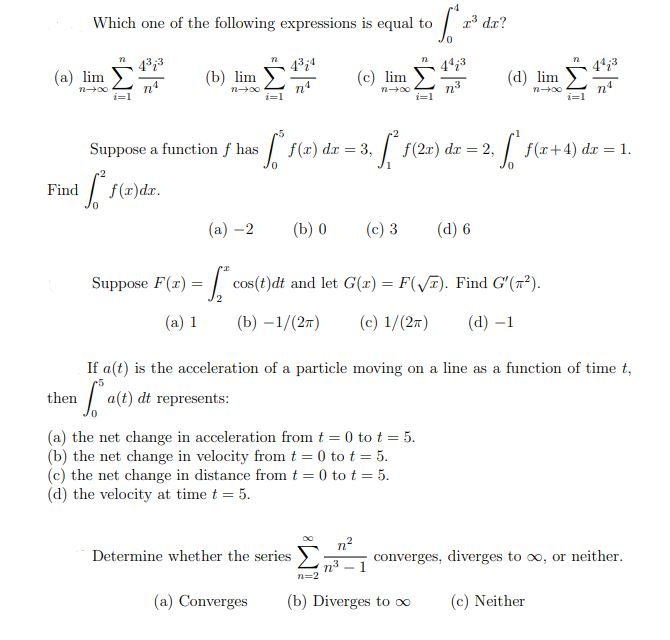 Solved Which One Of The Following Expressions Is Equal To Chegg Com